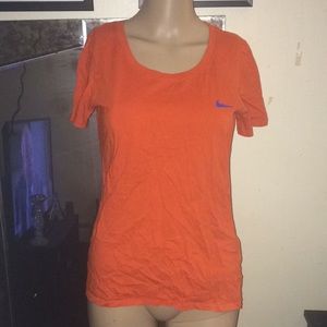 Women’s Nike Tee shirt top size Small orange blue